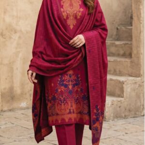‎JAQCAURD DORIYA Lawn - S-J-COL-2 RED 1