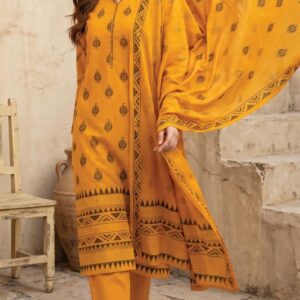 ‎JAQCAURD DORIYA Lawn -S-J-COL-9 YELLOW